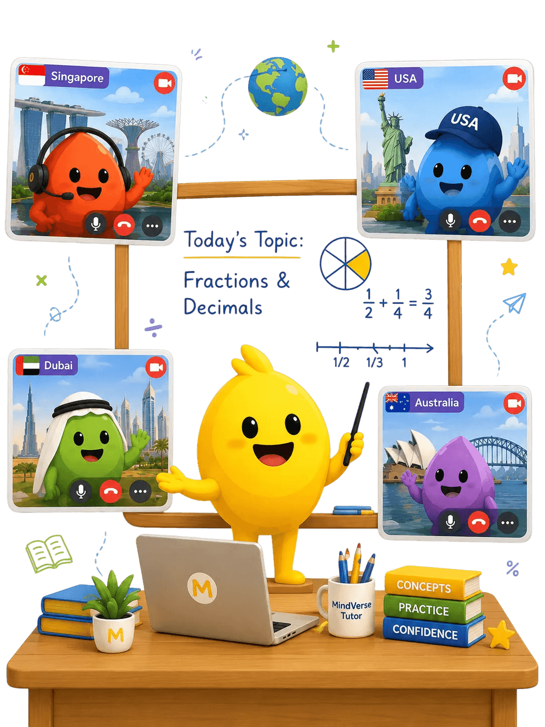 Math teaching to all students through onlineclass